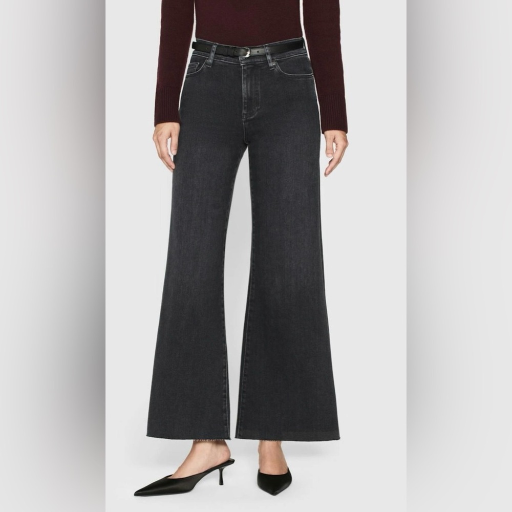 Frame Denim Le Crop Palazzo grey wash